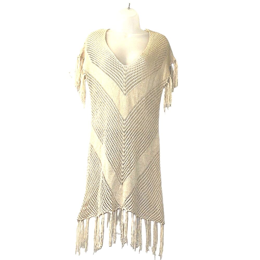 Solitaire by Ravi Khosla Crocheted Dress Size Medium